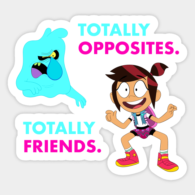 Totally Opposites, Totally Friends | The Ghost And Molly McGee Sticker by Lapis Artz!